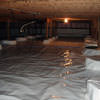A very large, sealed, and waterproofed crawl space in Ladson.