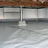 a sealed, encapsulated crawl space with structural repairs present in Isle of Palms.