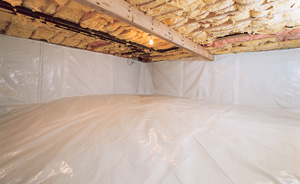 Crawl Space Moisture Barrier After in Summerville