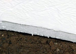 Insulation installed on a crawl space floor in Port Royal