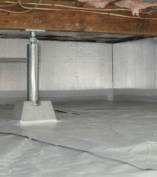 Installed crawl space insulation in Saint Helena Island