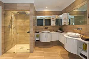 Modern bathroom designs are a great way to boost home value.